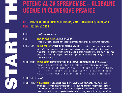 Usposabljanje »Potencial za spremembe – globalno učenje in človekove pravice« - PRESTAVLJENO