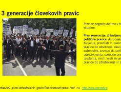 Preverite naše Projekcije za samostojno rabo za začetno spoznavanje tem človekovih pravic
